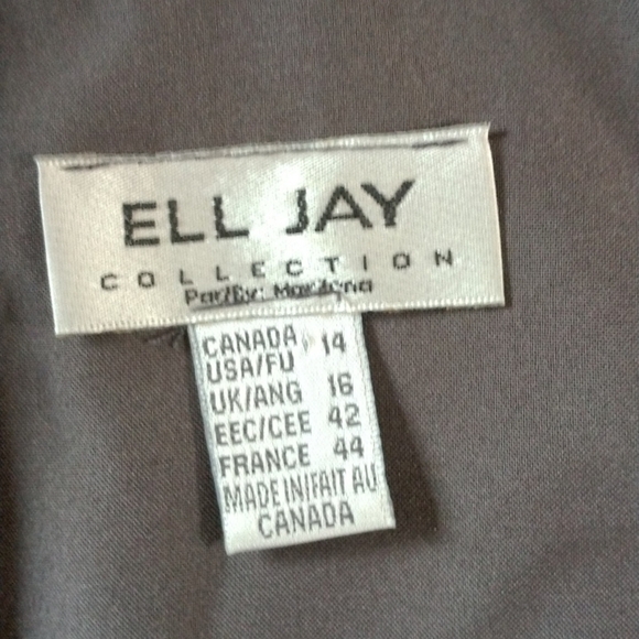 Ell Jay Collection Women's Silver Top Size 14 - Picture 6 of 7